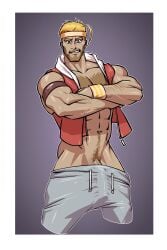 abs bara biceps big_bulge bulge clothing enduriance male male_only manly muscular_male pecs penis penis_outline underwear