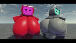 1boy1girl :] animated antennae anthro anthro_only ass ass_shake ballsack big_ass big_breasts bouncing_ass breasts camera camera_pov eyelashes facing_away facing_viewer female gloves grey_body looking_at_partner looking_at_viewer looking_back looking_back_at_viewer male mp4 ms.tee_vee muitetul no_humans no_sound out_of_focus red_body roblox roblox_game robloxian robot robot_boy robot_girl screen_face shaking_breasts shaking_butt slap slapping_butt tagme tee_vee television television_screen text text_on_ass text_on_body text_on_breasts throwing_it_back tv tv_face tv_head tv_man tv_screen tv_woman video