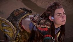ai_generated aloy beautiful cum cum_on_face cumshot ejaculation face facial female ginger horizon_forbidden_west horizon_zero_dawn playstation red_hair tagme tribal video
