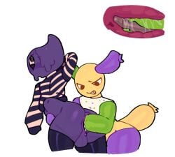 big_anus blot_(dandy's_world) dandy's_world fat_ass femboy fisting fisting_ass looey_(dandy's_world) socks