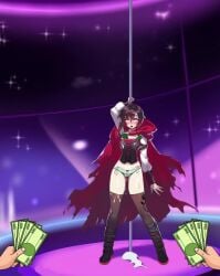 animated cum edited money ruby_rose rwby segal03 stripper stripper_pole tagme video