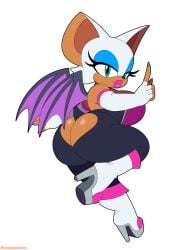 1girls 2025 alternate alternate_ass_size alternate_body_type alternate_breast_size alternate_costume anthro ass ass_focus ass_window asscheeks bat bat_wings big_ass big_breasts big_butt breasts bubble_ass bubble_butt butt_crack buttcheeks colored exposed_ass exposed_butt female furry heart_cutout heart_shaped_ass heel_boots hi_res latina mobian mobian_(species) mobian_bat omegasunburst rouge_the_bat seductive seductive_eyes seductive_look seductive_smile shortstack sonic_(series) sonic_the_hedgehog_(series) spandex thick thick_ass thick_thighs thighs white_background wings