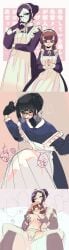 femboy_on_female maid_uniform nekun_(artist) tagme