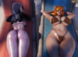 2girls 3d alien alien_girl alien_humanoid avengers big_ass big_breasts big_thighs bioware breasts bust busty chest chubby chubby_female crossover curvaceous curvy curvy_figure doreen_green electronic_arts female hips hourglass_figure huge_ass huge_breasts huge_thighs large_ass large_breasts large_thighs legs light-skinned_female light_skin marvel marvel_comics marvel_rivals mass_effect mature mature_female new_avengers plump plump_ass plump_thighs quarian slim_waist smitty34 squirrel_girl_(marvel) squirrel_girl_(marvel_rivals) tali'zorah_nar_rayya thick thick_hips thick_legs thick_thighs thighs voluptuous waist wide_hips