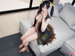 3d 3d_model 3d_render blender blender_cycles feet female foot_fetish ling_xiaoyu nail_polish nippycattstudio self_upload tagme teasing teasing_viewer tekken tekken_8 video_game_character video_games