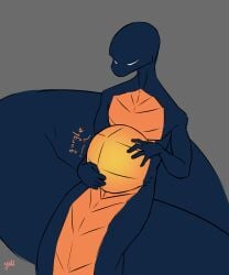 big_belly dim(yelling_mouse) furry male male_only naga rumbling_stomach scalie solo vore yelling_mouse