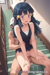 ai_generated dawn_(pokemon) fucked orgasm orgasm_face pokemon stairs tagme vaginal_penetration vaginal_sex video watermark