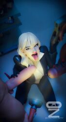 1girls 2boys 3d 3d_(artwork) balls big_balls big_penis blonde blonde_female blonde_hair blonde_hair_female clothed clothed_female clothing completely_nude completely_nude_male dark-skinned_male dark_skin earings flashlight fortnite fully_clothed fully_clothed_female gloves grocery grocery_store gun handjob huge_cock huge_penis imminent_sex imminent_threesome interracial long_hair long_hair_female mouth_open nude nude_male open_mouth oziresnsfw penis pistol siren_(fortnite) suit threesome tongue tongue_out watermark