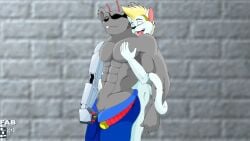 2010 2boys antennae ass bara bath biker_mice_from_mars bulge dated fabfelipe fabfelipe_(character) male male_only modo_(bmfm) muscular rodent tagme