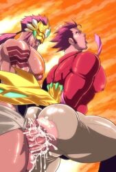 anal anal_sex ass balls bara biceps big_balls big_penis clothing digimon dominant dominant_male domination erection gankoomon gay gay_anal gay_domination gay_sex male male/male male_nipples male_only male_penetrated male_penetrating_male manly muscular_male nipples nude pecs penetration penis sex tom_cray