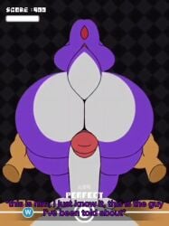 1boy 1girls anal anal_sex animated anthro anthro_on_anthro anthro_on_feral anthro_penetrated anthro_penetrating ass backboob balls beat_banger cum cum_in_ass dinosaur erection excessive_cum eyelashes fap_to_beat female female_focus game genital_fluids half-closed_eyes huge_ass komdog looking_at_viewer looking_back male male_on_bottom mario_(series) open_mouth open_smile penetration penis raised_tail saliva scalie tagme tail teeth two_tone_body video yoshi