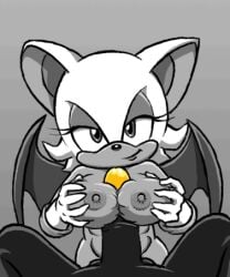 1boy 1girls 2d 2d_animation animated bat big_breasts black_and_white breasts dorigreen duo fellatio female gold_glans hedgehog male male_pov mammal nipples nude oral paizuri penis pov rouge_the_bat sega sex shadow_the_hedgehog sonic_(series) sonic_x straight