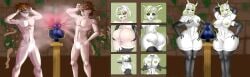 4_arms aki61 ass_expansion breast_expansion gender_transformation moth moth_girl mtf_transformation nipples no_wings species_transformation tagme thigh_expansion transformation wide_hips