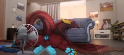 2_penises anus ass b0b_dergarius big_butt blue_anus blue_knot blue_pawpads blue_penis claws diphallia diphallism dragon erection facial_horn feathers feral fur furred_dragon furred_scalie genitals hi_res horn ishiru knot male multi_genitalia multi_penis mythological_creature mythological_scalie mythology nose_horn pawpads penis perineum raised_tail red_body red_feathers red_fur red_scales scales scalie solo tail ventral_scales yellow_claws yellow_horn yellow_nose_horn