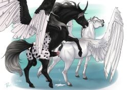 2024 alterion_(alter) animal_genitalia animal_penis animal_pussy anus ass balls bite black_anus black_balls black_body black_penis black_wings bodily_fluids closed_eyes cum cum_in_pussy cum_inside cum_on_ground cum_splatter dated duo equid equine equine_anus equine_genitalia equine_penis equine_pussy erection feathered_wings feathers female female_penetrated feral feral_on_feral feral_penetrated feral_penetrating feral_penetrating_feral genital_fluids genitals grey_mane hi_res male male/female male_penetrating male_penetrating_female mammal mane medial_ring mythological_creature mythological_equine mythology neck_bite open_mouth pegasus penetration penile penile_penetration penis penis_in_pussy pink_penis pussy rufciu sex signature simple_background spots spotted_back spotted_butt vaginal_penetration vaginal_penetration vein veiny_penis white_body white_mane white_wings wings zephyr_(shgold)