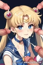 ai_generated cum cum_on_face erection multiple_boys multiple_penises sailor_moon tagme video watermark