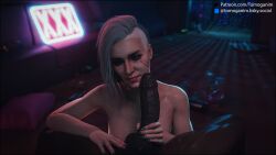 3d big_penis black_nail_polish bluesky_username cd_projekt_red ciri cirilla_fiona_elen_riannon completely_nude cyberpunk_2077 dark-skinned_male dark_skin freckles grabbing_penis grey_hair hand_on_another's_thigh imminent_oral inside interior interracial looking_at_viewer lustful_gaze male_pov mascara on_knees pale-skinned_female pale_skin patreon_username penis_grab pov scar scar_on_face scarred shaved_side sweat sweaty_body the_witcher_(series) the_witcher_3:_wild_hunt tomoganim