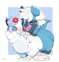 2025 accessory against_surface alolan_form alolan_vulpix anthro areola artist_name ass belly big_belly big_breasts big_butt big_penis biped blue_body blue_sclera blush bodily_fluids breasts closed_eyes cum cum_drip cum_inside cum_splatter cumflation digital_drawing_(artwork) digital_media_(artwork) dripping duo excessive_cum excessive_genital_fluids eye_roll eyebrows eyelashes featureless_feet feet from_behind_position futanari generation_4_pokemon generation_7_pokemon genital_fluids genitals geometric_background glistening glistening_breasts gloves_(marking) gynomorph hair hand_on_butt hi_res huge_butt huge_cock huge_hips huge_thighs inflation intersex intersex/intersex leg_markings looking_pleasured markings mu_(artist) multicolored_body navel nintendo nipples nude onomatopoeia open_mouth penetration penis pokemon pokemon_(species) raised_inner_eyebrows regional_form_(pokemon) riolu sex simple_background socks_(marking) sound_effects standing standing_sex striped_markings stripes swelling tail text thick_thighs three-quarter_view tuft two_tone_body white_body white_eyes white_hair wide_hips