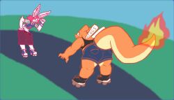 big_ass blightdaymoon bubble_butt charizard female huge_ass pokemon pokemon_(species) tagme valentina_(aimbot-jones)