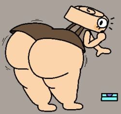 1girls ass_focus bending_over big_ass cooluthink dandy's_world shelly_(dandy's_world) tagme