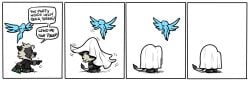 anthro beard book canine comic comic_strip furry hair moustache seraph seraph_(angel) tail trencalos wolf