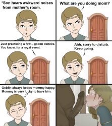 1girls 1goblin 1monster 2025 2boys 2d after_sex anger apologizing bedroom bedroom_setting bedroom_sex blonde_female blonde_hair blonde_hair_blue_eyes blonde_hair_female blonde_hair_male blue_clothing blue_eyes close_up cock cock_licking cock_worship comic crown cuck_son cucked_by_goblin cucked_by_monster cuckold cyan_clothing dark-skinned_male dirty_blonde_hair door doorframe drool drool_on_penis drool_string emotions family fantasy fantasy_creature female femsub goblin goblin_male goblin_on_human goblined gray_body gray_skin green_skin hoop_earrings imminent_oral_penetration implied_sex implied_vaginal licking licking_penis lies light-skinned_female light_skin lying male maledom milf moaning mommy mother mother_and_son motherly_cuckold multiple_artists naive netorare noblewoman ntr ntrman oral oral_sex original original_character original_characters outercourse pointy_chin prince queen queen_priscilla_(ntrman) royal royalty short_hair_male simple_background simple_crown simple_eyes simple_nose simple_penis slight_blush son steam steamy steamy_penis unaware white_background