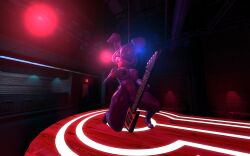 16:10 3d_(artwork) bonnie_(fnaf) digital_media_(artwork) female five_nights_at_freddy's garry's_mod genitals hi_res nipples nude pussy scottgames solo widescreen
