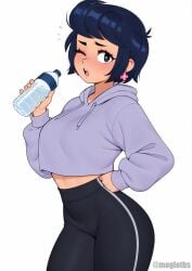 ai_generated bibi_(brawl_stars) brawl_stars hoodie leggings moglotbs tight_clothing