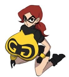 1girls audrey_page breasts female golden_girl huge_breasts large_breasts lucy_fuchs superhero_costume superheroine tagme the_developing_adventures_of_golden_girl
