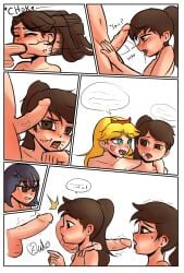 1boy 2girls asserting_dominance assertive_female autonomous blonde_hair blue_eyes blush brown_eyes brown_hair cock_comparison cock_hungry cock_shadow cock_shock comic comic_page comic_panel completely_nude completely_nude_female completely_nude_futanari completely_nude_male cucked_by_futa defeated dominant_female dominant_futanari domination ejaculation english_text fellatio fellatio_domination female femboy femdom feminization forced forced_oral futa_on_female futa_on_male futadom futanari girly handjob heart heart_symbol horny humiliated humiliation imminent_deepthroat imminent_fellatio imminent_oral intersex irrumatio janna_ordonia looking_at_penis looking_pleasured looking_up male malesub marco_diaz ntr otoko_no_ko otokonoko princess_marco reverse_trap role_reversal shadow sissy star_butterfly star_vs_the_forces_of_evil submissive_male threesome tomboy trap