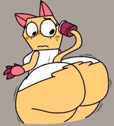 1girls ass_focus big_ass cooluthink dandy's_world scraps_(dandy's_world) tagme thick_thighs torn_clothes