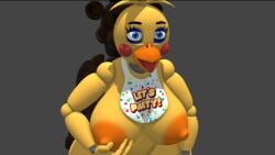 big_breasts big_hips female five_nights_at_freddy's five_nights_at_freddy's_2 fnaf1st_1st1 freddy_fazbear freddy_fazbear's_pizzeria_simulator hands_on_ass hands_on_hips prisma3d rckke tagme tongue tongue_out touching_breast touching_own_breast toy_chica_(fnaf)