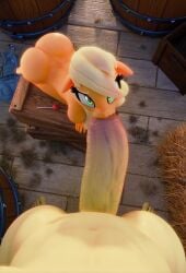 1boy 1girls age_difference animated applejack_(mlp) ass big_ass big_butt big_penis cub dduns dubious_consent erect_penis erection female femsub foal foalcon friendship_is_magic hasbro height_difference huge_cock humanoid hyper hyper_penis lolipop male maledom massive_penis my_little_pony oral oral_penetration oral_sex penetration penis pony questionable_consent sex size_difference sound tagme video young younger_female