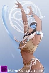 1girls alternate_costume avatar_legends big_breasts blue_eyes dark-skinned_female female female_protagonist korra the_avatar the_legend_of_korra water_tribe woorkvaza