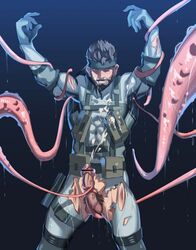 facial_hair male_only metal_gear ryuji36 solid_snake tagme tentacle tentacle_on_male tentaclejob torn_clothes yaoi