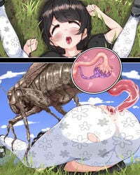 1girls ass black_hair body_modification carrot_caramel_batake clothed_sex clothing corruption cum cum_inside dubious_consent eyes_rolling_back fallopian_tube_insertion fallopian_tubes female fly insect insects interspecies leggings legwear long_hair male monster open_mouth outside ovaries ovary_augmentation ovary_growth ovary_inflation ovary_penetration penetration questionable_consent rape red_eyes reproductive_hijack sex spread_legs tagme torn_clothes transformation vaginal_penetration white_legwear wide_eyed womb x-ray zoophilia