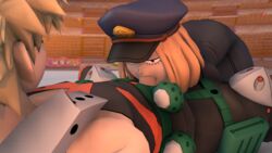 1boy 1girls 3d blowjob camie_utsushimi deepthroat deepthroat_no_hands dominant_female fellatio female katsuki_bakugou locomojo my_hero_academia oral source_filmmaker spiky_hair