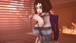 1futa 3d autopaizuri autopaizuri_under_clothes bioshock bioshock_infinite blue_eyes breasts busty cleavage demisak dickgirl elizabeth_comstock erection female_focus futa_only futanari hourglass_figure huge_breasts hyper hyper_penis intersex paizuri penis penis_out portal precum precum_drip tagme wide_hips