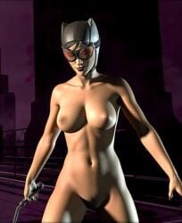 black_lipstick catwoman catwoman_(telltale) naked naked_female nipples nude selina_kyle undressed
