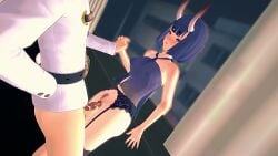 1boy 1girls ahe_gao blush bottomless censored fate/grand_order fate_(series) fujimaru_ritsuka_(male) holding_hands looking_at_another mosaic_censoring shuten_douji_(fate) straight tagme toushin vagina vaginal_penetration vaginal_sex video