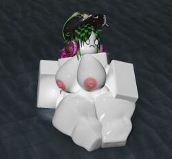 1girls 3d 3d_(artwork) boobs emo fully_nude laying_down pchelovechek roblox robloxian scenecore self_upload tagme thick_thighs