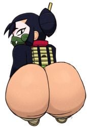 ass_focus brawl_stars kaze_(brawl_stars) looking_back sickojacko supercell transparent_background