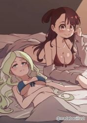 2d 2d_(artwork) 2d_artwork 2girls anime anime_character arm_support asian asian_female asian_girl asymmetrical_bangs atsuko_kagari bare_arms bare_belly bare_chest bare_hands bare_midriff bare_navel bare_shoulders bare_skin bed bed_background bed_covers bed_setting bedding bedding_background bedsheets belly belly_button big_boobs big_breasts bikini bikini_only bikini_top blue-eyed_female blue_bikini blue_bikini_top blue_eyes blue_swimsuit blue_swimwear blush_face blush_lines blushing blushing_at_viewer blushing_female blushing_lines breasts breasts_apart british british_female british_girl brown-haired_female brown_hair busty busty_female busty_girl busty_teen busty_teenager cleavage closed_mouth_smile collarbone dangling_breasts diana_cavendish digital digital_art digital_drawing digital_drawing_(artwork) digital_media digital_media_(artwork) drawing duo elbows european european_female european_girl exposed exposed_arms exposed_belly exposed_chest exposed_midriff exposed_navel exposed_shoulders exposed_skin eyebrows_visible_through_hair fanart female female_focus female_only fingers fit_female flushed flushed_face front-tie_bikini front-tie_bikini_top green-haired_female green_hair half_naked half_nude halterneck hand_holding hand_on_belly hand_on_own_belly hand_on_own_stomach hand_on_stomach hands_together hanging_breasts holding_hands indoor indoor_background indoor_nudity indoors inframammary_fold interior_background interlocked_fingers japanese japanese_female japanese_girl large_boobs large_breasts lean_figure lime_hair linea_alba little_witch_academia long_hair looking_at_viewer looking_up looking_up_at_viewer lying lying_down lying_on_back lying_on_bed lying_on_breasts lying_on_stomach madabauillust midriff multicolored_hair multiple_females multiple_girls naked naked_female naked_woman narrow_waist navel nude nude_female nudity on_back on_bed on_breasts on_stomach partially_undressed ponytail portrait red-eyed_female red_bikini red_bikini_top red_eyes red_swimsuit red_swimwear resting_arm sagging_boobs sagging_breasts school_girl school_girls schoolgirl semi_nude shiny_breasts shiny_hair shiny_skin short_ponytail shoulders slender_body slender_waist slim_female slim_waist smile smiley_face smiling smiling_at_viewer split-color_hair stomach string_bikini studio_trigger swimsuit swimwear teen_girl teenage_female teenage_girl teenage_tits teenager tied_hair touching_belly touching_stomach two-tone_hair two_tone_hair underboob upper_body wavy_hair witch yellow-haired_female yellow_hair young_female young_woman
