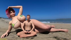 1boy 1boy1girl 1girls 3d beach big_ass big_breasts big_thighs bigger_female bikdingle bikini breasts curvaceous curvy curvy_figure female giantess height_difference hips huge_ass huge_breasts huge_thighs large_ass large_breasts large_thighs larger_female light-skinned_female light_skin macro macro_female male male/female mature mature_female mini_giantess original original_character original_characters shorter_male size_difference slim_waist smaller_male straight swimsuit tall tall_female thick thick_hips thick_legs thick_thighs thighs voluptuous waist wide_hips wide_thighs