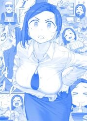 animated big_breasts breast_expansion breast_growth breasts_bigger_than_head button_gap cleavage discord_(app) edited_image getsuyoubi_no_tawawa himura_kiseki implied_weight_gain kouhai-chan_(tawawa) large_breasts liska massive_breasts sequence tagme tight_clothing tight_skirt undersized_clothing video