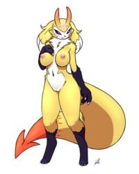 3_fingers 3_toes 4:5 alpha_channel anthro areola bandai_namco big_breasts big_tail biped black_nose black_sclera blonde_hair blue_eyes breasts canid canine cheek_tuft claws countershade_face countershade_fur countershade_torso countershading cute_fangs digimon digimon_(species) digital_media_(artwork) digitigrade dipstick_tail facial_markings facial_tuft fakémon fan_character feet female finger_claws fingers front_view full-length_portrait fur furball_(artist) genitals gloves_(marking) hair hand_on_breast head_markings heterochromia hi_res hindpaw hip_tuft horn hybrid impmon impmon_x kyonshimon leg_markings mammal markings multicolored_body multicolored_fur multicolored_hair navel neck_tuft nipples nude orange_body orange_fur orange_tail paws pink_areola pink_nipples portrait purple_body purple_eyes purple_fur purple_markings pussy red_horn renamon shoulder_tuft simple_background socks_(marking) solo spade_tail standing tail_markings toe_claws toes transparent_background tuft two_tone_hair two_tone_tail white_body white_claws white_countershading white_fur white_hair yellow_body yellow_fur yellow_tail