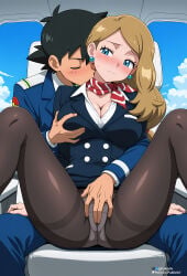 ai_generated pakfaia pokemon serena_(pokemon) stewardess