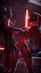 1boy 1boy1girl 1girl 1girl1boy 1girls against_table artist_name black_nails black_tattoo breast_grab breasts darth_maul darth_talon female female_penetrated full_body_tattoo glowing_eyes hand_on_another's_breast hand_on_breast hand_on_table headpiece horn horns interracial interracial_sex large_breasts lekku licking lightsaber looking_at_another male male_penetrating male_penetrating_female nail_polish nipples on_table red_skin red_skinned_female red_skinned_male ruadhnait3dx sex sith sith_eyes sith_lady star_wars stomach_bulge tattoo tattooed_arm tattooed_body tattooed_chest tattooed_leg tattooed_shoulder tattoos tongue tongue_out twi'lek vaginal_penetration vaginal_sex watermark zabrak