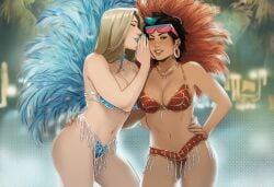 2girls ai_generated big_ass big_breasts blonde_female blonde_hair breasts curvaceous curvy curvy_figure digital_media_(artwork) emma_frost female hellfire_club hips homo_superior huge_ass huge_breasts huge_thighs jubilation_lee jubilee large_ass large_breasts large_thighs legs light-skinned_female light_skin marvel marvel_comics mature mature_female mutant mutant_(marvel) phophopho slim_waist thick thick_hips thick_legs thick_thighs thighs voluptuous waist white_queen wide_hips wide_thighs x-men