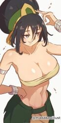 1girls 2d 2d_(artwork) 2d_artwork adult adult_female armband armpits avatar_the_last_airbender background bare_armpits bare_arms bare_belly bare_chest bare_hands bare_midriff bare_navel bare_shoulders bare_skin belly belly_button big_boobs big_breasts black-haired_female black_hair blank_background blank_expression blank_eyes blank_stare blind bored bored_expression breasts busty busty_female busty_girl cleavage collarbone dark_hair digital digital_art digital_drawing digital_drawing_(artwork) digital_media digital_media_(artwork) drawing elbows emotionless exposed_armpits exposed_arms exposed_belly exposed_chest exposed_midriff exposed_navel exposed_shoulders exposed_skin eyebrows_visible_through_hair female female_focus female_only fingers fit_female from_above from_front front_view grey-eyed_female grey_eyes hair_between_eyes hair_bun high-angle_shot huge_boobs huge_breasts large_boobs large_breasts lean_figure linea_alba mature mature_female mature_woman midriff monotone_background narrow_waist navel neutral_expression one_color_background plain_background plump_breasts portrait shoulders slender_body slender_waist slim_female slim_waist solid_color_background solo standing stomach tied_hair top_view toph_bei_fong upper_body viewed_from_above white_background woman